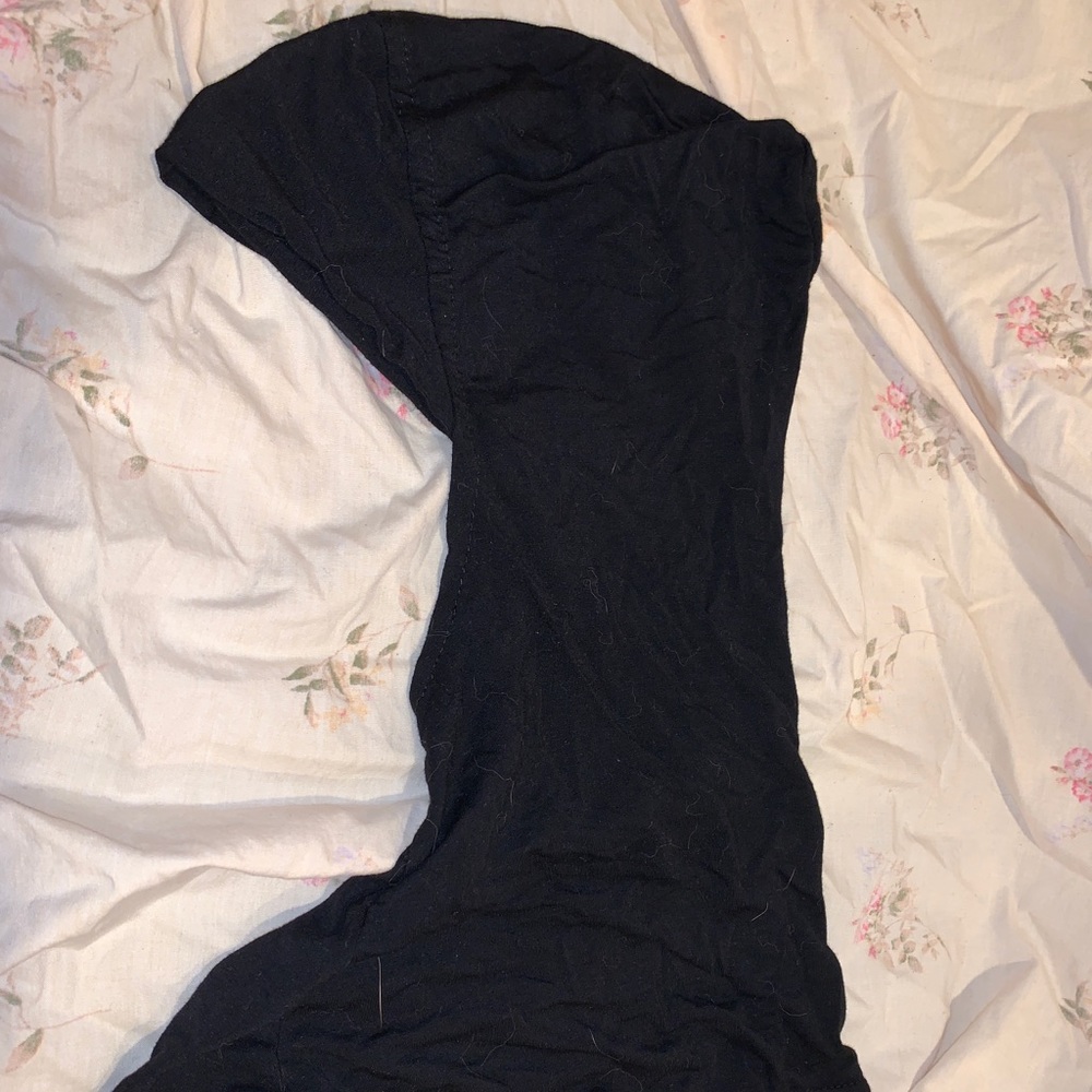Black cotton hijab ninja